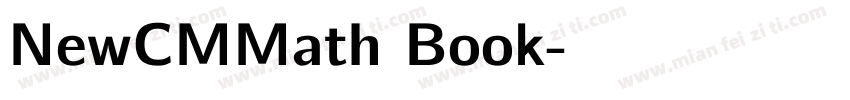 NewCMMath Book字体转换